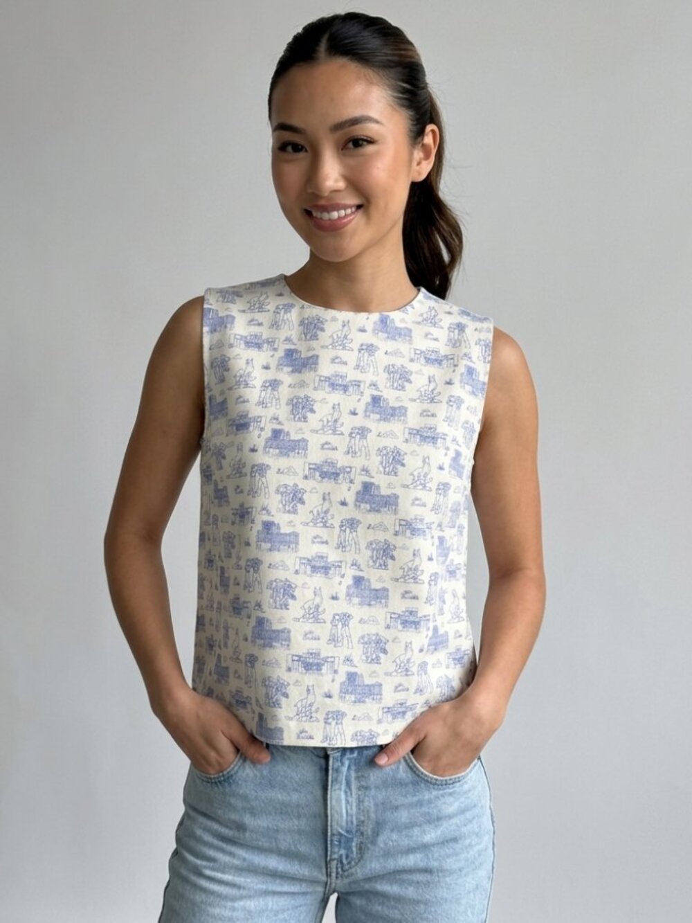 Stewart Simmons University of Kentucky Toile Top - Size Small NWT